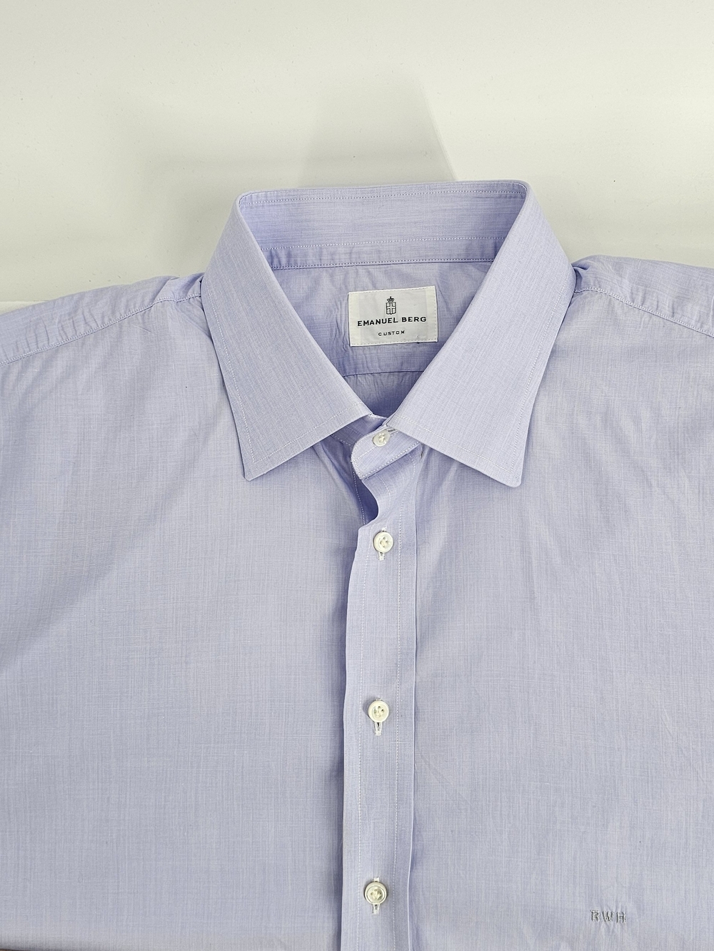 Emanuel Berg Men's Dress Shirt in Purple Like New